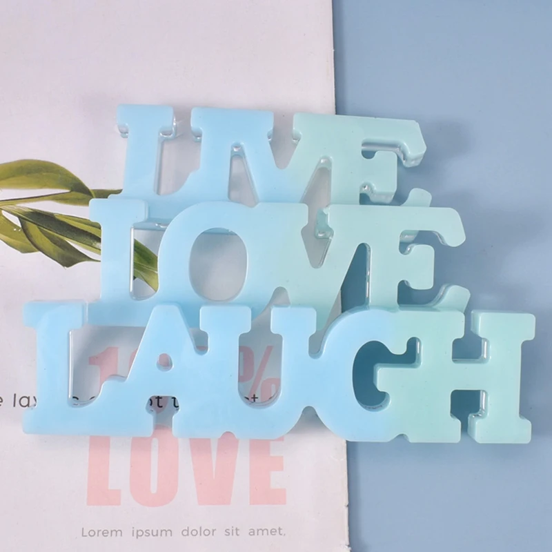 LOVE Sign Resin Casting Mould Silicone Jewelry Making Epoxy Mold Craft Tool DIY LOVE LIVE LAUGH Decortive Hanging Sign Mould
LOVE Sign Resin Casting Mould Silicone Jewelry Making Epoxy Mold Craft Tool DIY LOVE LIVE LAUGH Decortive Hanging Sign Mould