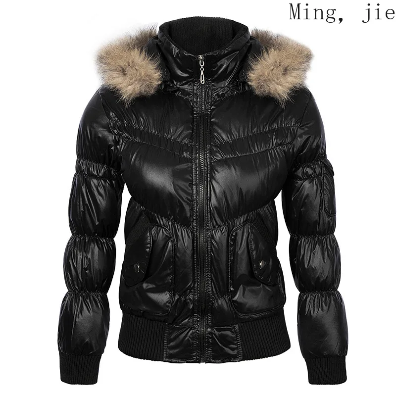 Women's Cotton-padded Clothes European and American Large Fur Collar Bright Face Short Stand Collar Jacket Autumn and Winter
Women's Cotton-padded Clothes European and American Large Fur Collar Bright Face Short Stand Collar Jacket Autumn and Winter