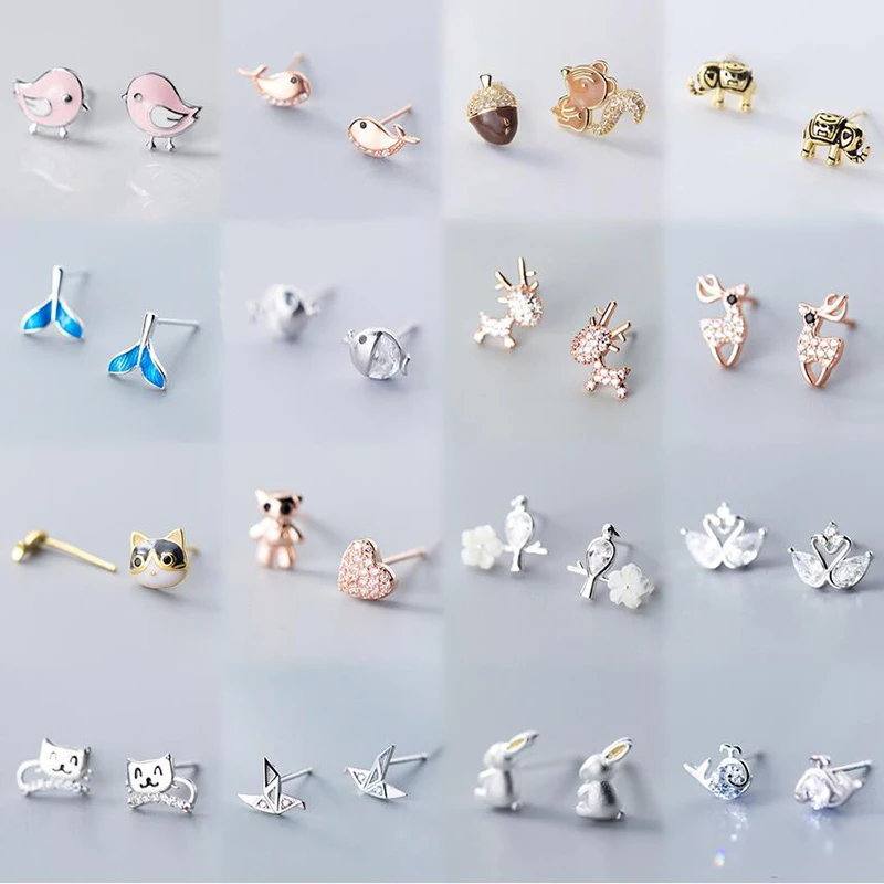 PONYKISS Trendy 925 Sterling Silver Zircon Animals Stud Earrings for woman Party Fine Jewelry Wholesale Minimlist Accessory
PONYKISS Trendy 925 Sterling Silver Zircon Animals Stud Earrings for woman Party Fine Jewelry Wholesale Minimlist Accessory