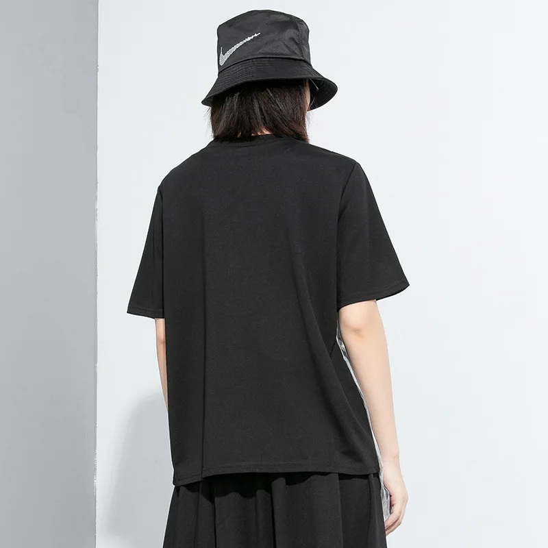 Women's plus size T-shirt 2021 summer new round neck pullover and mesh T-shirt personality street plus size short sleeves
Women's plus size T-shirt 2021 summer new round neck pullover and mesh T-shirt personality street plus size short sleeves