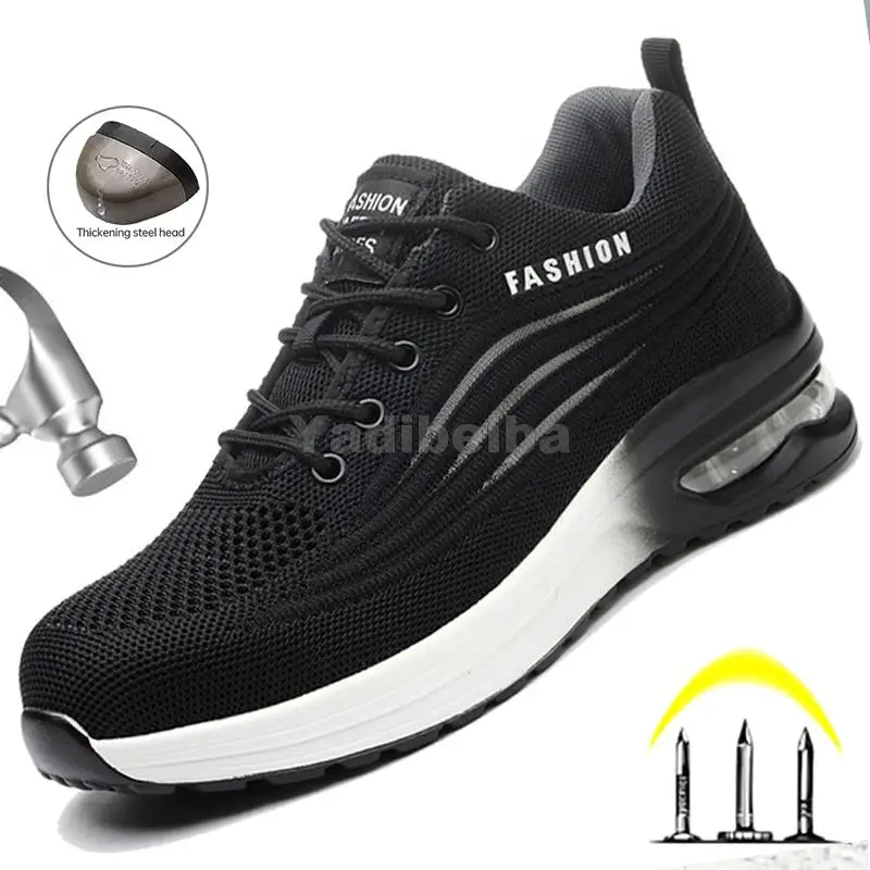 Steel Toe Work Shoes Men Women Air Cushion Work Shoes Breathable Work Sneakers Lightweigt Construction Safety Work Boots 2021
Steel Toe Work Shoes Men Women Air Cushion Work Shoes Breathable Work Sneakers Lightweigt Construction Safety Work Boots 2021