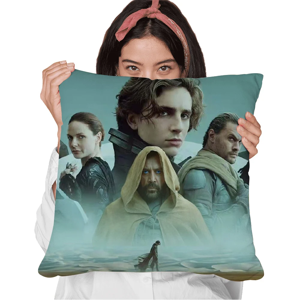 

CLOOCL Newest Movie Dune Pillow Case 3D Graphic Sci-Fi Adventure Action Film Printed Cover Cushion Polyester Zip Pillowcases