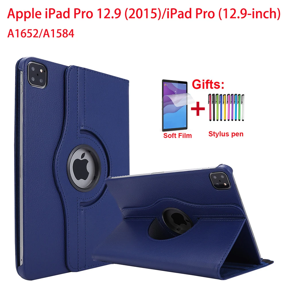 Вращающийся на 360 градусов чехол для Apple iPad Pro 12 9 дюйма 2015 кожаный