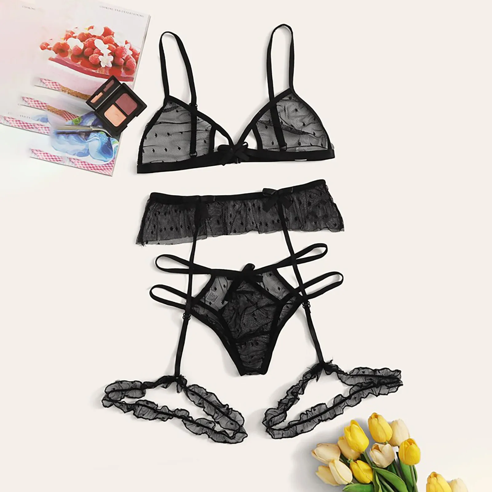Women Sexy Lingerie Set Lace Garter G-string Clip Hot Exotic Bandage Thong Nightwear Underwear G-string Transparent Lingerie New
Women Sexy Lingerie Set Lace Garter G-string Clip Hot Exotic Bandage Thong Nightwear Underwear G-string Transparent Lingerie New