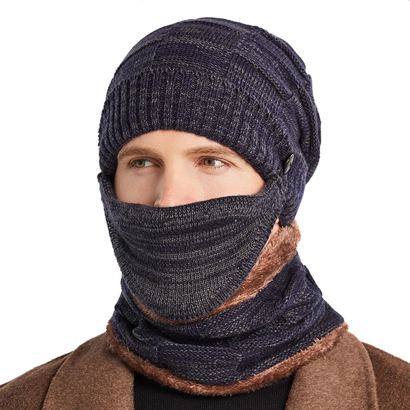 3 Pcs Men's Winter Beanie and Scarf Set Thickend Knitted Hat Scarf Face Cover Outdoor d88
3 Pcs Men's Winter Beanie and Scarf Set Thickend Knitted Hat Scarf Face Cover Outdoor d88