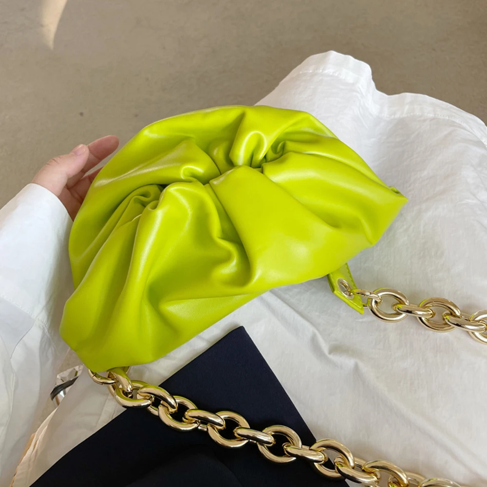 Folds Design Small PU Leather Crossbody Bags For Women 2021 Summer Trend Shoulder Bags Female Branded Thick Chain Handbags Totes
Folds Design Small PU Leather Crossbody Bags For Women 2021 Summer Trend Shoulder Bags Female Branded Thick Chain Handbags Totes