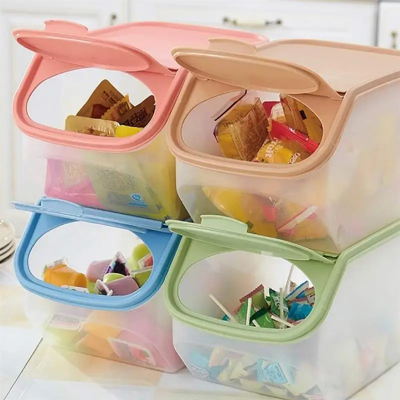 Portable Rice Storage Box With Clear Cover Plastic Grain Dispenser Organizer Food Container For Kitchen Coffee
Portable Rice Storage Box With Clear Cover Plastic Grain Dispenser Organizer Food Container For Kitchen Coffee