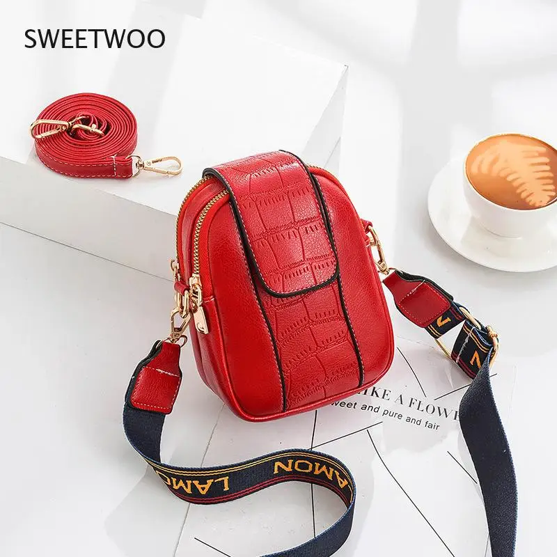 Women New Handbag Fashion Pu Soft Leather Boutique Mobile Phone Bag Retro Wide Shoulder Strap Messenger Bag Crossbody Coin Purse
Women New Handbag Fashion Pu Soft Leather Boutique Mobile Phone Bag Retro Wide Shoulder Strap Messenger Bag Crossbody Coin Purse