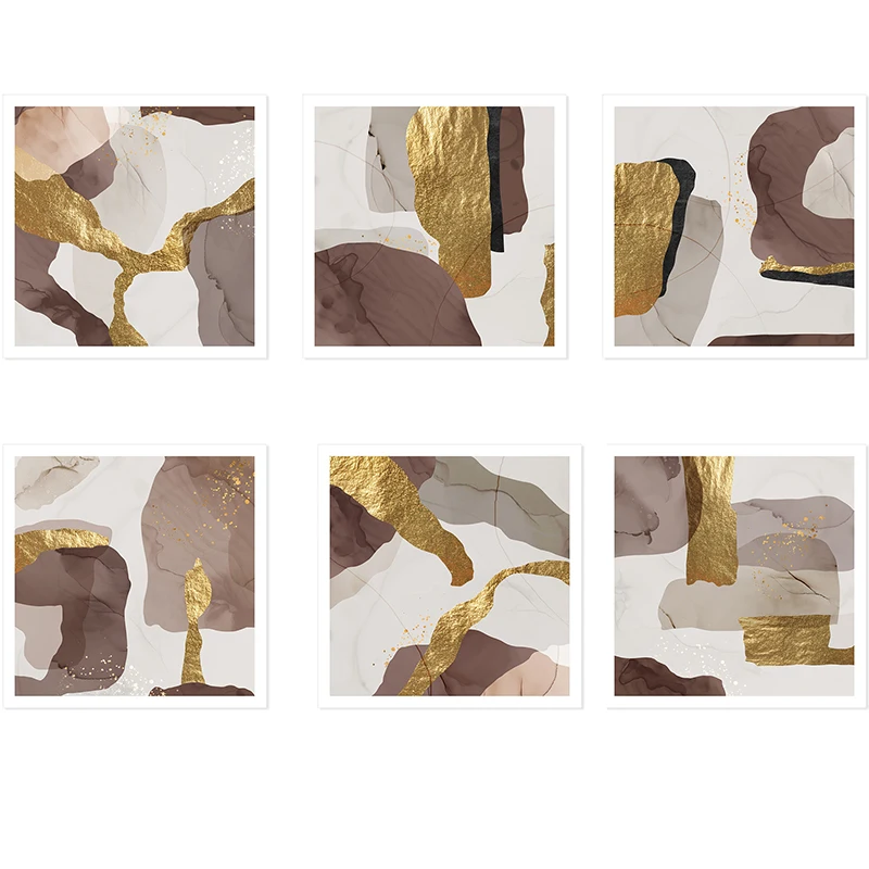 Modern Abstract Golden Brown Marble Pattern Paintings Nordic Delicate Canvas Posters Prints for Office Living Room Decoration
Modern Abstract Golden Brown Marble Pattern Paintings Nordic Delicate Canvas Posters Prints for Office Living Room Decoration