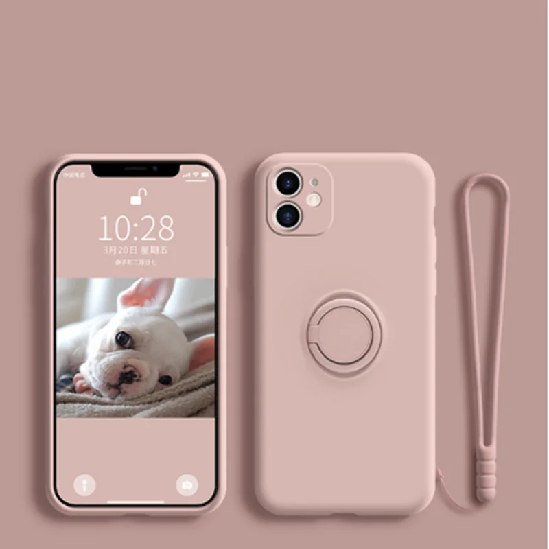 Stand Ring Holder Phone Case For iPhone 12 11 Pro Max X XS MAX XR Soft Liquid Silicone Back Cover For Case
Stand Ring Holder Phone Case For iPhone 12 11 Pro Max X XS MAX XR Soft Liquid Silicone Back Cover For Case