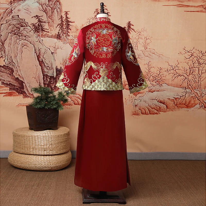 Men's Horse Jacket Chinese Style Groom Wear New Wedding Dress Men's Wedding Wear Chinese Traditional Groom Wear
Men's Horse Jacket Chinese Style Groom Wear New Wedding Dress Men's Wedding Wear Chinese Traditional Groom Wear