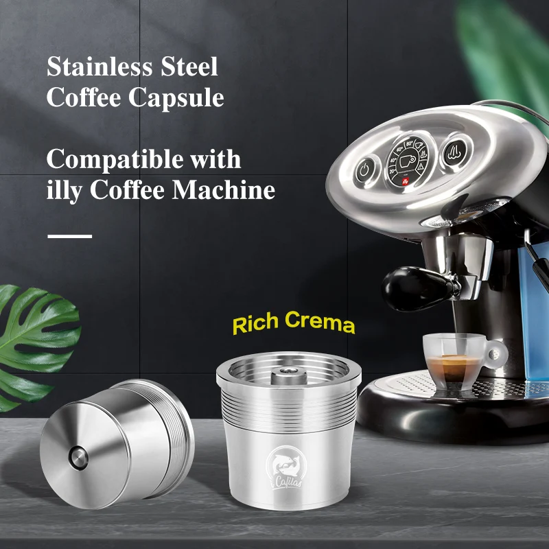 Recafimil Reusable Coffee Capsule for ill-y-1 Coffee Maker Crema Refill Coffee Filter Stainless Steel Pod
Recafimil Reusable Coffee Capsule for ill-y-1 Coffee Maker Crema Refill Coffee Filter Stainless Steel Pod
