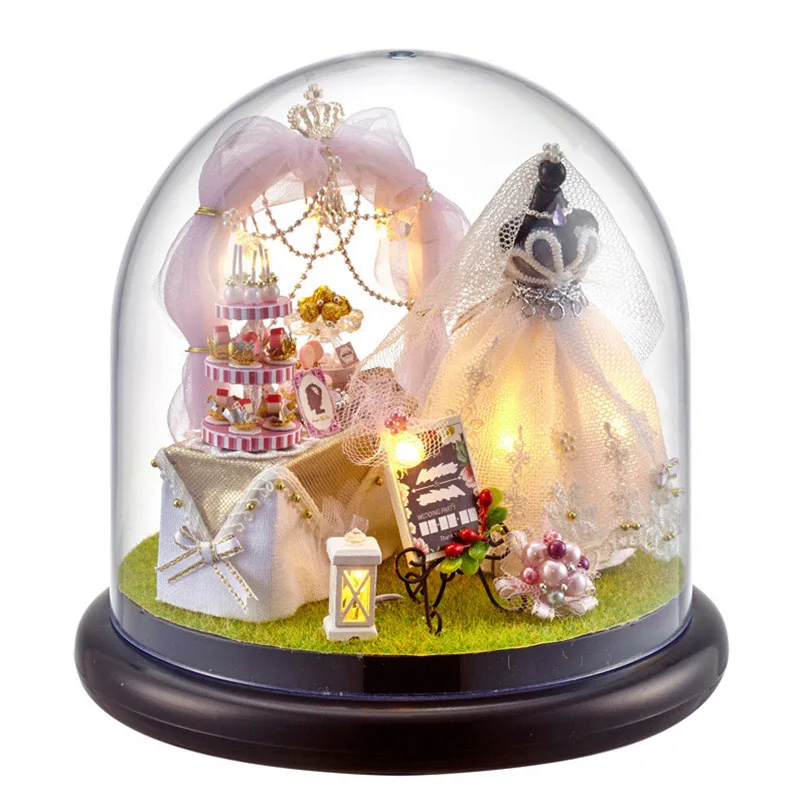 Doll Houses Casa Diy Wooden House for Dolls Miniature Home Transparent Cover Doll House Furniture Accessories Toys for Kids
Doll Houses Casa Diy Wooden House for Dolls Miniature Home Transparent Cover Doll House Furniture Accessories Toys for Kids