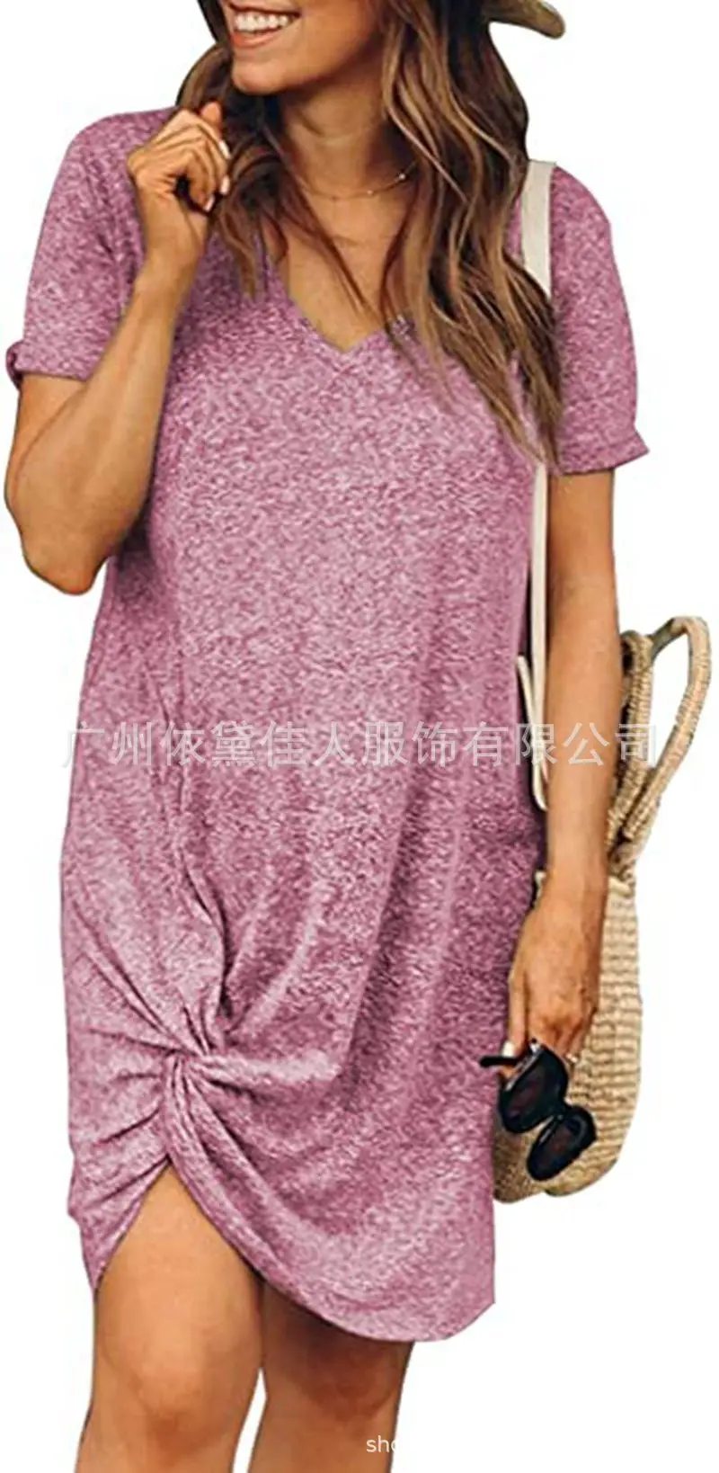 2021 European and American foreign trade cross border New Amazon popular irregular hem kink short sleeve dress women's wear
2021 European and American foreign trade cross border New Amazon popular irregular hem kink short sleeve dress women's wear