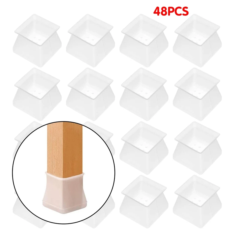 48Pcs Furniture Protector Silicone Protection Cover for Floor Protector Square Chair Leg Caps Preventing Scratches Noise
48Pcs Furniture Protector Silicone Protection Cover for Floor Protector Square Chair Leg Caps Preventing Scratches Noise