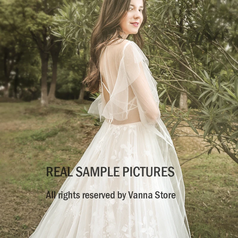 Lace Bride Wedding Dress Illusion Tulle Shoulder Wing Cape Fairy Princess Beach Rustic Photography Wedding Ball Gown #1202 
Lace Bride Wedding Dress Illusion Tulle Shoulder Wing Cape Fairy Princess Beach Rustic Photography Wedding Ball Gown #1202