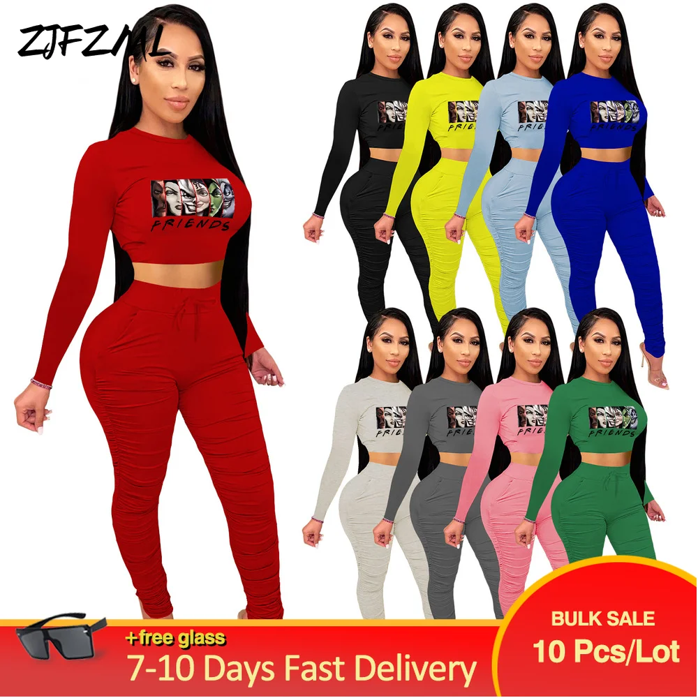 Комплекты для женщин из 2 предметов оптом, женская одежда, короткий топ с длинным рукавом и принтом + обтягивающие леггинсы с рюшами в повсед...
Комплекты для женщин из 2 предметов оптом, женская одежда, короткий топ с длинным рукавом и принтом + обтягивающие леггинсы с рюшами в повсед...