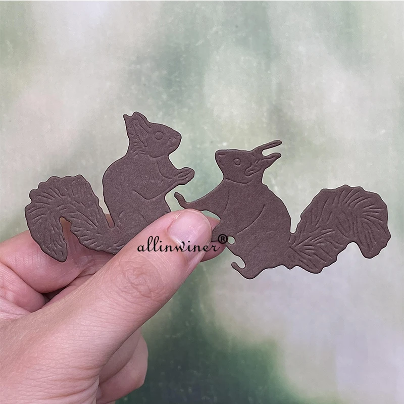 2Pcs Squirrel decoration Metal Cutting Dies Stencils Die Cut for DIY Scrapbooking Album Paper Card Embossing
2Pcs Squirrel decoration Metal Cutting Dies Stencils Die Cut for DIY Scrapbooking Album Paper Card Embossing