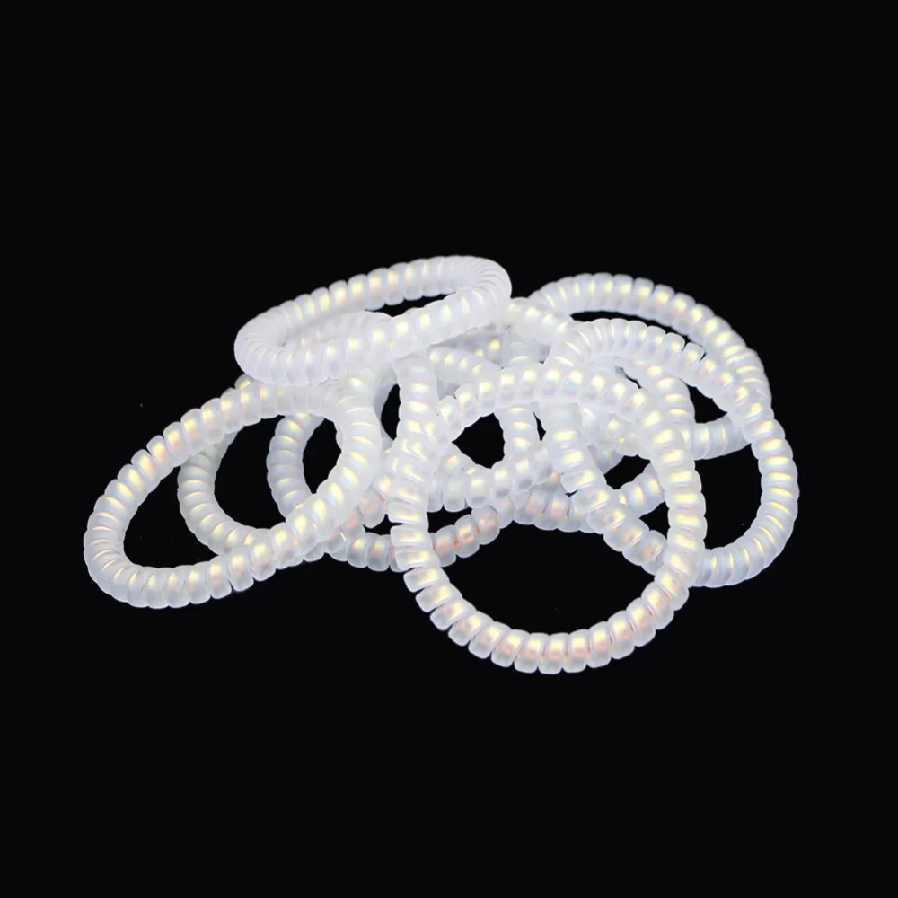Lot 10Pcs Size4.5CM Thin AB White Frosted Telephone Line Gum Elastic Band For Girl Accessories Springs Hair Rope
Lot 10Pcs Size4.5CM Thin AB White Frosted Telephone Line Gum Elastic Band For Girl Accessories Springs Hair Rope