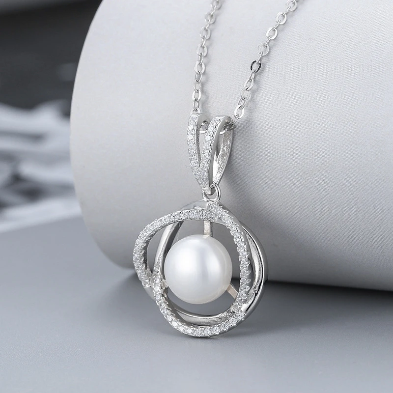 Genuine 925 Sterling Silver Women Necklace Trendy Pearl Pendant Necklaces For Women Anniversary Party Silver 925 Jewelry Gift
Genuine 925 Sterling Silver Women Necklace Trendy Pearl Pendant Necklaces For Women Anniversary Party Silver 925 Jewelry Gift