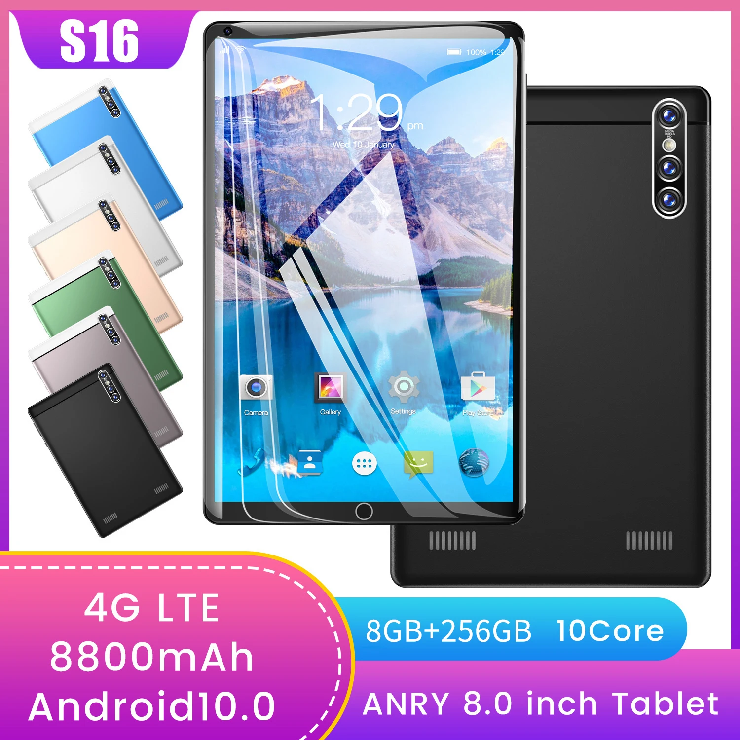 2021New S16 8.0 Inch Tablet 2560 * 1600 HD+ Screen Android 10.0 Notebook 8800 mAh Tablets Pc 8GB+256GB 10-core Tablet Telephone
2021New S16 8.0 Inch Tablet 2560 * 1600 HD+ Screen Android 10.0 Notebook 8800 mAh Tablets Pc 8GB+256GB 10-core Tablet Telephone