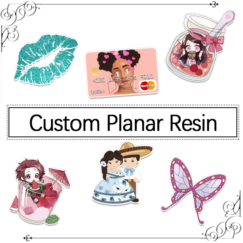 

Custom 10Pcs Cute Accessories for Bows Flatback Planar Resin DIY Craft Supplies Handcraft Decor Materials