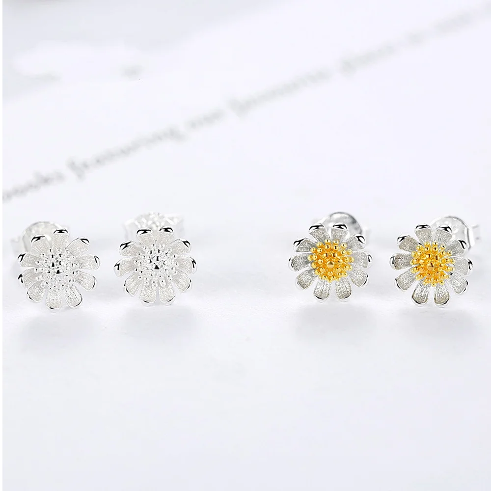925 Sterling Silver Stud Earrings High Quality Woman Fashion Jewelry New Sunflower Chrysanthemum Hot Sale Earrings orecchini
925 Sterling Silver Stud Earrings High Quality Woman Fashion Jewelry New Sunflower Chrysanthemum Hot Sale Earrings orecchini