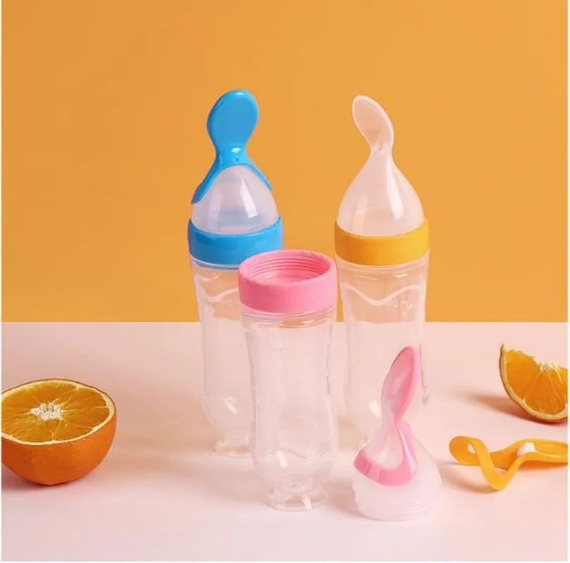 New Infant Babies Liquid Food Cereals Feeder Utensils Safety Tools Newborn Squeeze Feeding Bottle Silicone Food Dispensing Spoon
New Infant Babies Liquid Food Cereals Feeder Utensils Safety Tools Newborn Squeeze Feeding Bottle Silicone Food Dispensing Spoon