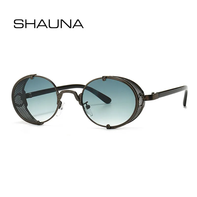 SHAUNA Retro Metal Punk Sunglasses Women Fashion Round Steampunk Shades Men UV400 
SHAUNA Retro Metal Punk Sunglasses Women Fashion Round Steampunk Shades Men UV400