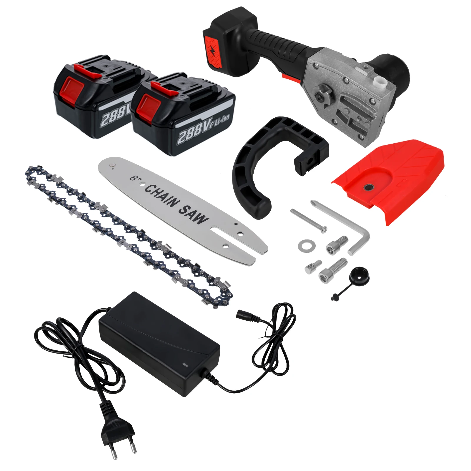8 Inch 2100W Rechargeable Electric Saw Chainsaw Brushless Motor Woodworking Cutter Garden Logging Power Tool with Makita Battery
8 Inch 2100W Rechargeable Electric Saw Chainsaw Brushless Motor Woodworking Cutter Garden Logging Power Tool with Makita Battery