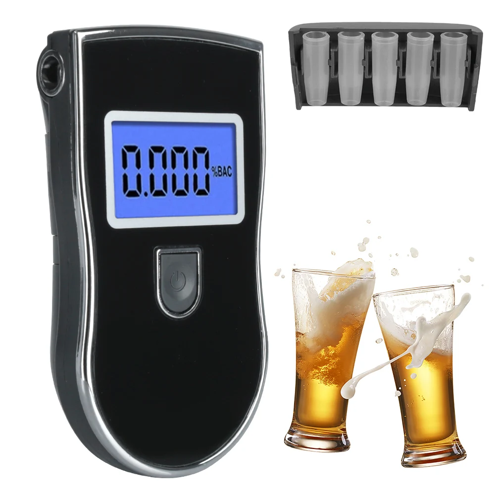 

LEEPEE Alcohol Meter Wine Alcohol Test Portable Digital Breath Alcohol Tester LCD Screen Car Breathalyzer Drunk Driving Analyzer