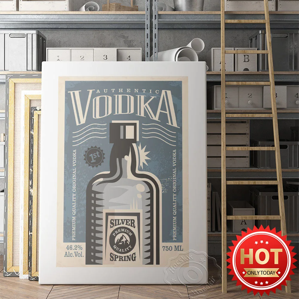 Authentic Vodka Silver Spring Poster, Bar Pub Club Wall Vintage Decor Prints, Premium Quality Original Vodka Propaganda Mural
Authentic Vodka Silver Spring Poster, Bar Pub Club Wall Vintage Decor Prints, Premium Quality Original Vodka Propaganda Mural