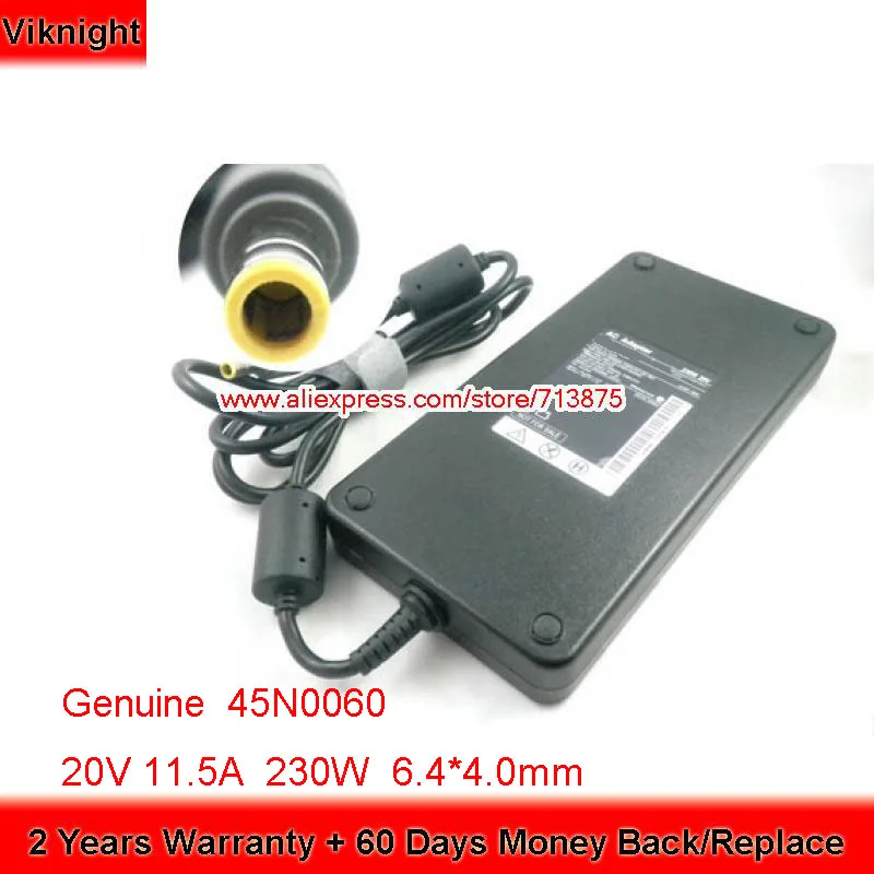 Подлинный 20V 11.5A 45N0061 45N0060 адаптер для Lenovo THINKPAD W700 W700DS W701 W701DS 6,4*4,0 мм
Подлинный 20V 11.5A 45N0061 45N0060 адаптер для Lenovo THINKPAD W700 W700DS W701 W701DS 6,4*4,0 мм