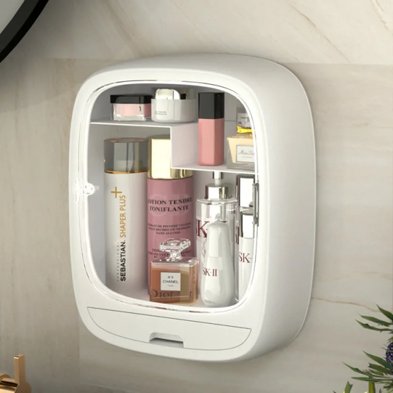 New Wall-mounted Cosmetic Makeup Storage Box Bathroom Punch-free With Drawer Make Up Jewelry Organizer Home Storage Container
New Wall-mounted Cosmetic Makeup Storage Box Bathroom Punch-free With Drawer Make Up Jewelry Organizer Home Storage Container