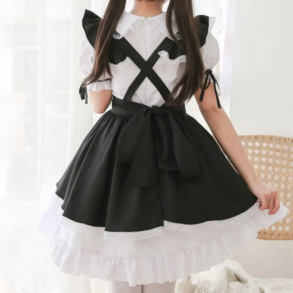 Black Sexy Sweet Lolita French Dress Maid Costume Cute Anime Cosplay Sissy Maid Uniform Waitress Party Clothes For Women Female
Black Sexy Sweet Lolita French Dress Maid Costume Cute Anime Cosplay Sissy Maid Uniform Waitress Party Clothes For Women Female