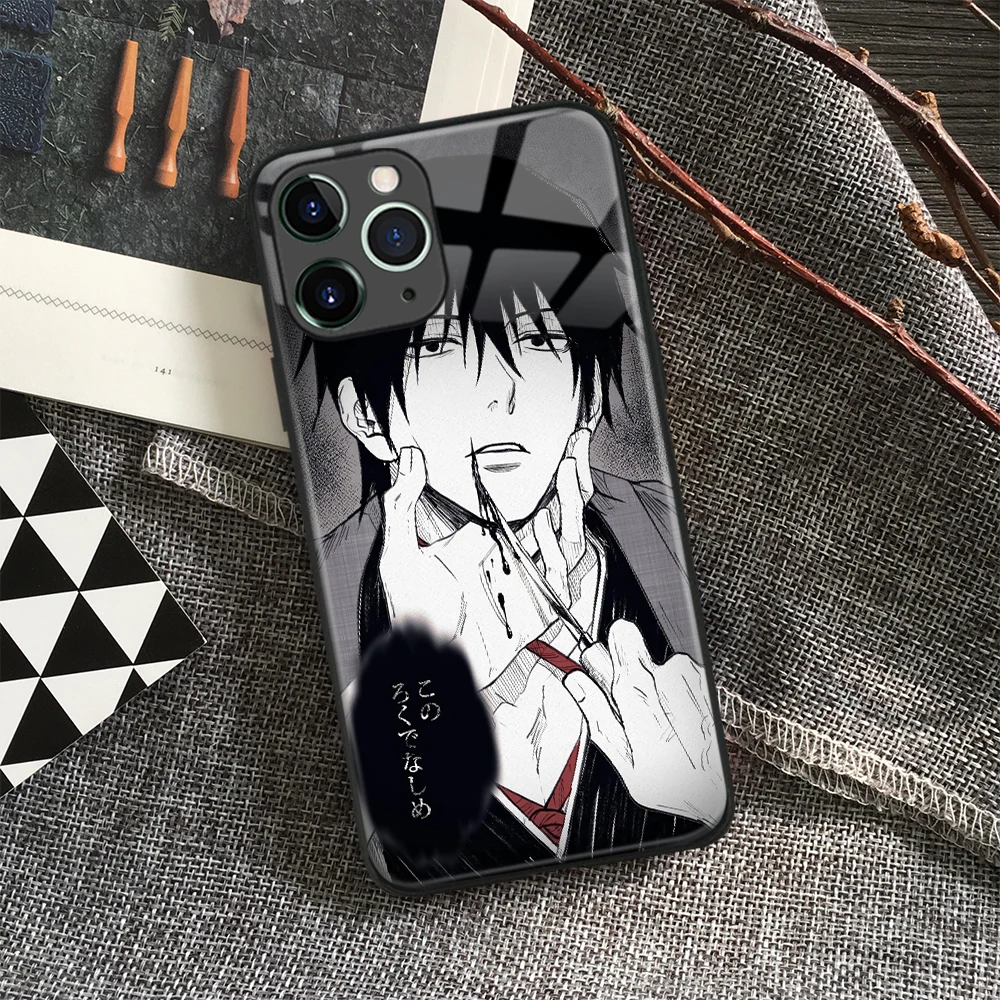 Мягкий силиконовый стеклянный чехол для телефона Toji Fushiguro juютсу Kaisen аниме IPhone SE 7 8