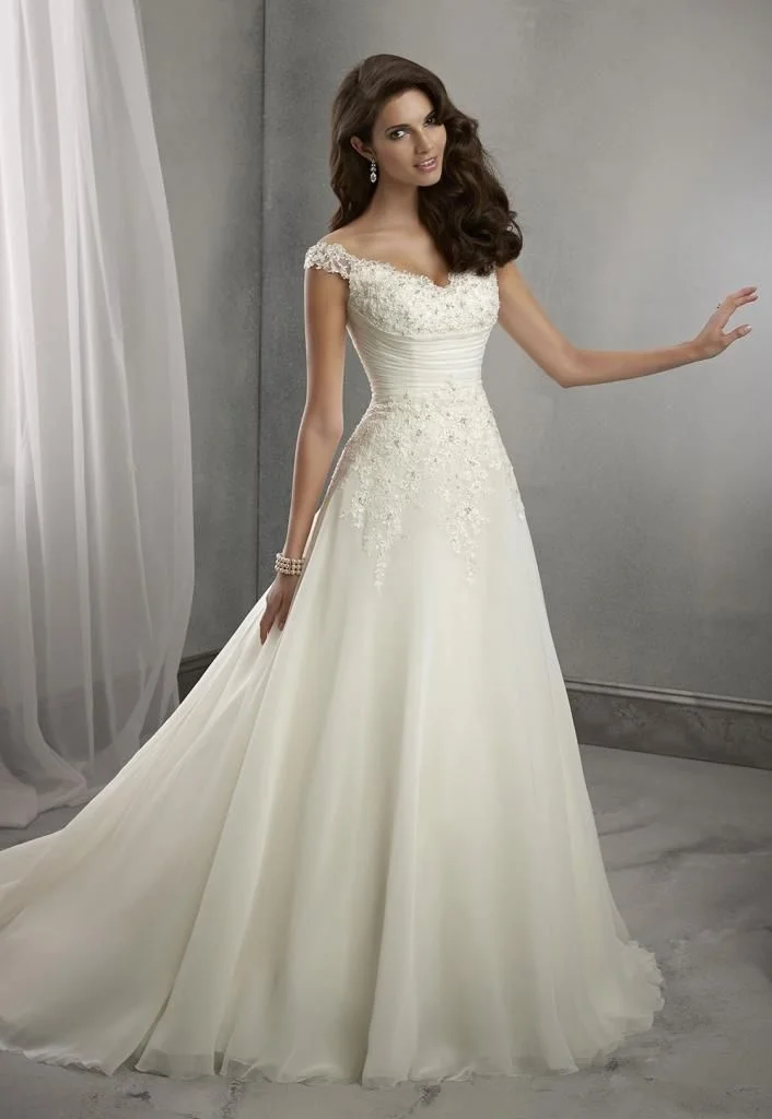 Off The Shoulder A-line Wedding Elegant Dress Bride White Chiffon Tulle Simple Bride's Church Dresses Chapel Train Marriage
Off The Shoulder A-line Wedding Elegant Dress Bride White Chiffon Tulle Simple Bride's Church Dresses Chapel Train Marriage