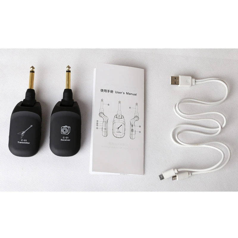 C01 Guitar Wireless Receiver, Electric Guitar Wireless Pickup, U-Segment Guitar Wireless Transmitter, Rechargeable
C01 Guitar Wireless Receiver, Electric Guitar Wireless Pickup, U-Segment Guitar Wireless Transmitter, Rechargeable