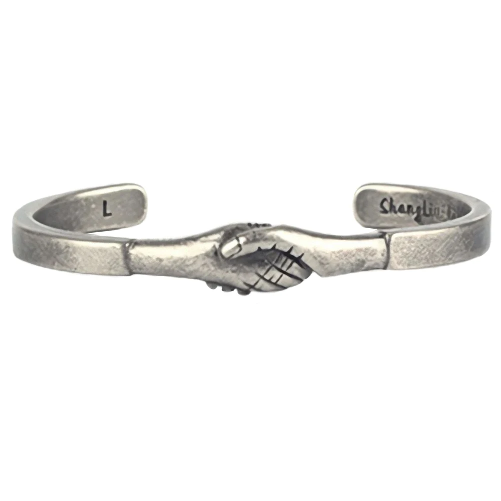 Bracelet Shake Hands Titanium Steel Jewelry Vintage Rocking Bangles Gifts For Women High Quality Material Open Type
Bracelet Shake Hands Titanium Steel Jewelry Vintage Rocking Bangles Gifts For Women High Quality Material Open Type