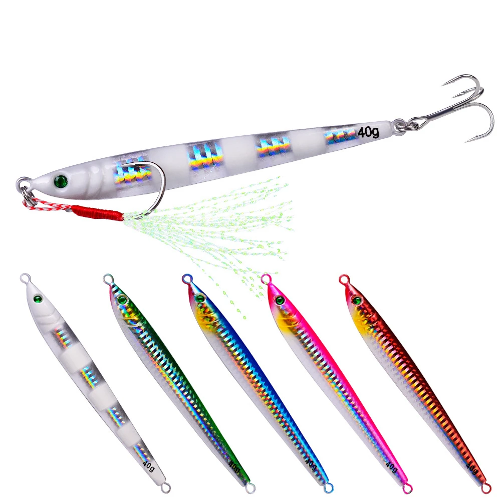 1 PCS Long Metal Jig Fishing Lure Slow Cast Jigging Spoon 7G 10G 14G Artificial Shore Lead Metal Bait Sea Tackle
1 PCS Long Metal Jig Fishing Lure Slow Cast Jigging Spoon 7G 10G 14G Artificial Shore Lead Metal Bait Sea Tackle