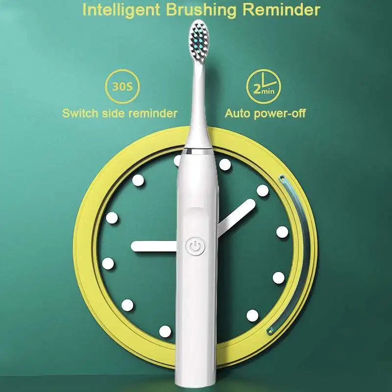 Sonic Electric Toothbrushes IPX7 Waterproof Smart Timer Whitening Toothbrush with 3 Brushes for Adults Kid Battery Version
Sonic Electric Toothbrushes IPX7 Waterproof Smart Timer Whitening Toothbrush with 3 Brushes for Adults Kid Battery Version
