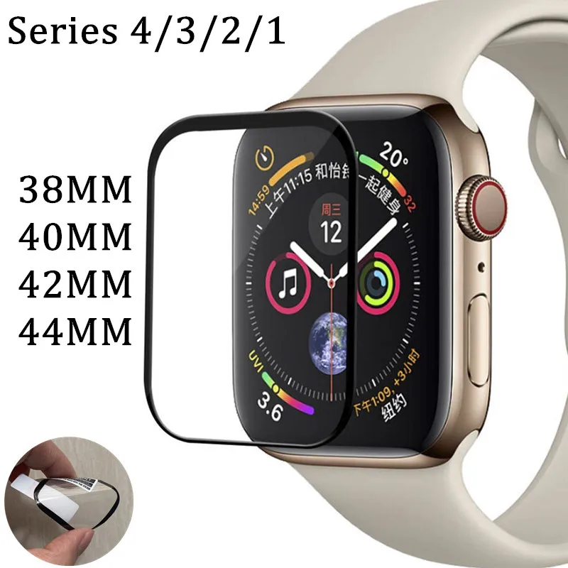 Прозрачная защитная пленка для iWatch 5 4 40 мм 44 мягкая защиты экрана Apple Watch 3 2 38 42 не
