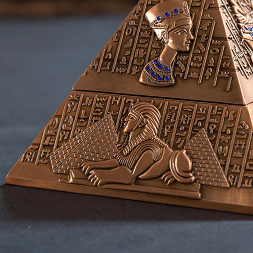European Style Ashtray Metal Creative Tobacco Jar Pyramid Shaped Ash Container (Tin Color
European Style Ashtray Metal Creative Tobacco Jar Pyramid Shaped Ash Container (Tin Color