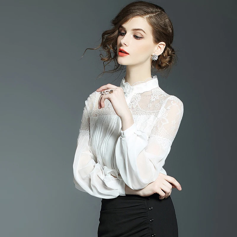 Black Shirt Women Clothes 2020 Spring Elegant Lace Blouse Long Sleeve Chiffon Blouse Women Tops blusa feminina EV4L2526-
Black Shirt Women Clothes 2020 Spring Elegant Lace Blouse Long Sleeve Chiffon Blouse Women Tops blusa feminina EV4L2526-