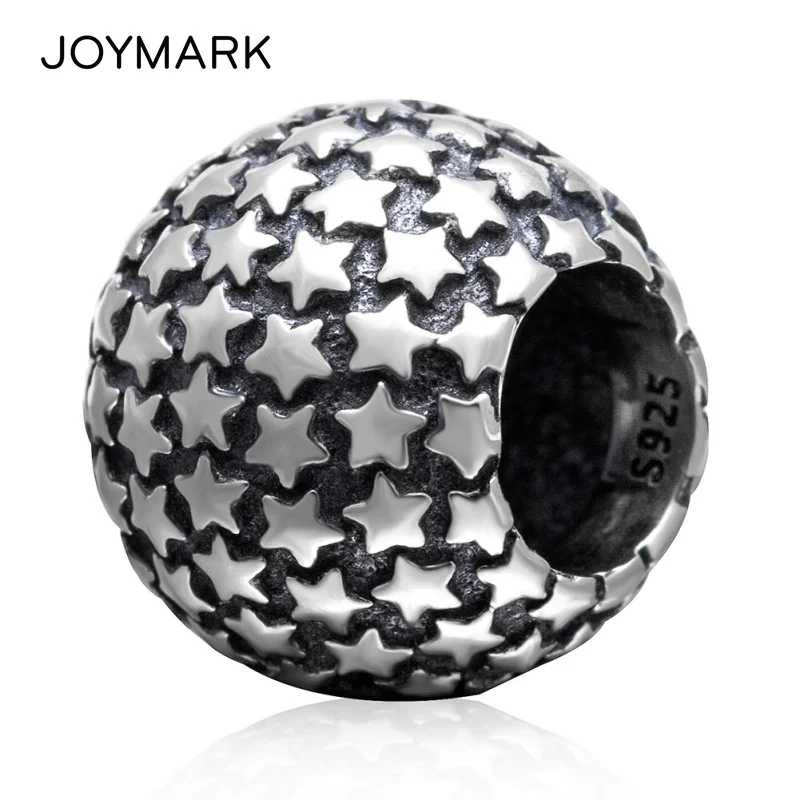Antique Tone Star Pattern Round Authentic 925 Sterling Silver Big Hole European Charm Beads For DIY European Jewelry SAPB3101
Antique Tone Star Pattern Round Authentic 925 Sterling Silver Big Hole European Charm Beads For DIY European Jewelry SAPB3101