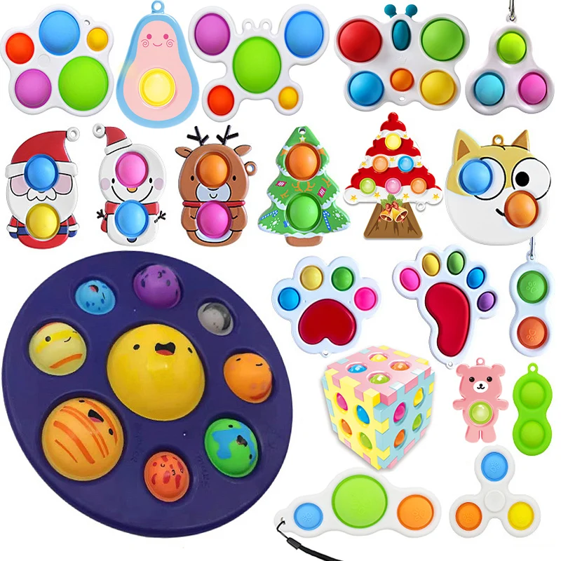 Eight Planets Simple Dimple Pop Fidget Sensory Toy keychain Stress Relief Antistress Board Autism Anxiety Fidget Toy For Kids
Eight Planets Simple Dimple Pop Fidget Sensory Toy keychain Stress Relief Antistress Board Autism Anxiety Fidget Toy For Kids