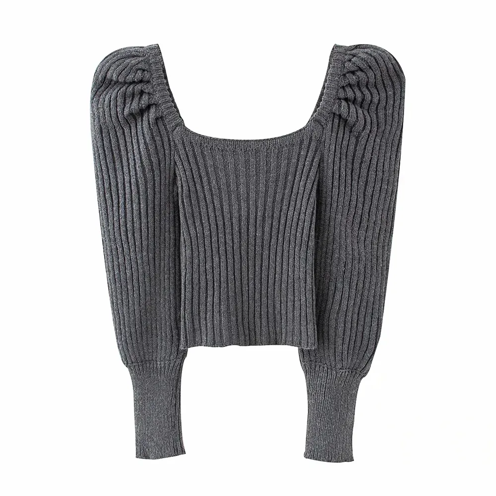 Осень-зима 2021, Серые вязаные топы, Женские Повседневные свитера с квадратным вырезом и длинным рукавом, облегающие Женские вязаные пуловеры...
Осень-зима 2021, Серые вязаные топы, Женские Повседневные свитера с квадратным вырезом и длинным рукавом, облегающие Женские вязаные пуловеры...