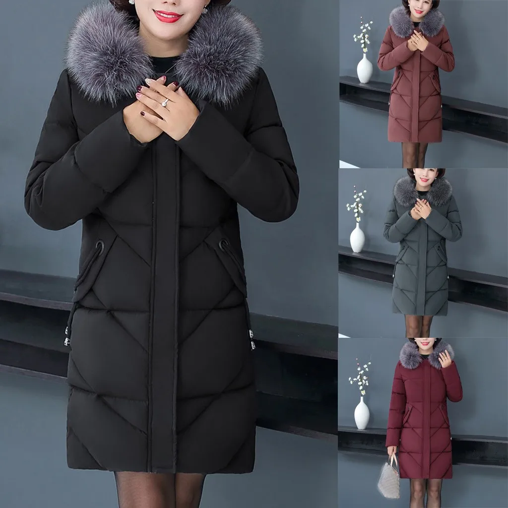 Women Down Jacket Plus Size Middle-aged And Elderly Fur Collar Hooded Long Thick Coats Wide-waisted Type XL-7XL A20
Women Down Jacket Plus Size Middle-aged And Elderly Fur Collar Hooded Long Thick Coats Wide-waisted Type XL-7XL A20