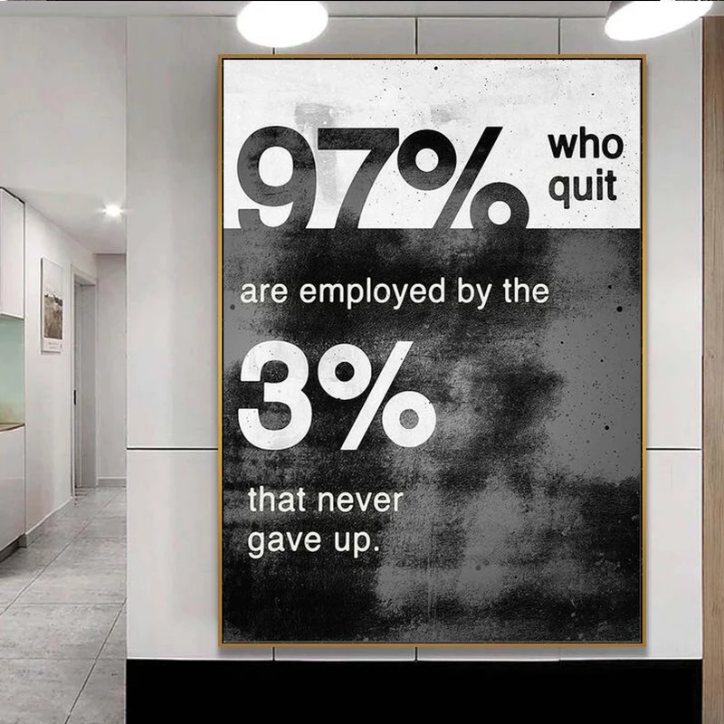 Never Gave Up Modern Black and White Motivational Poster Art Canvas painting Wall Picture Home Decor Motivational Canvas
Never Gave Up Modern Black and White Motivational Poster Art Canvas painting Wall Picture Home Decor Motivational Canvas