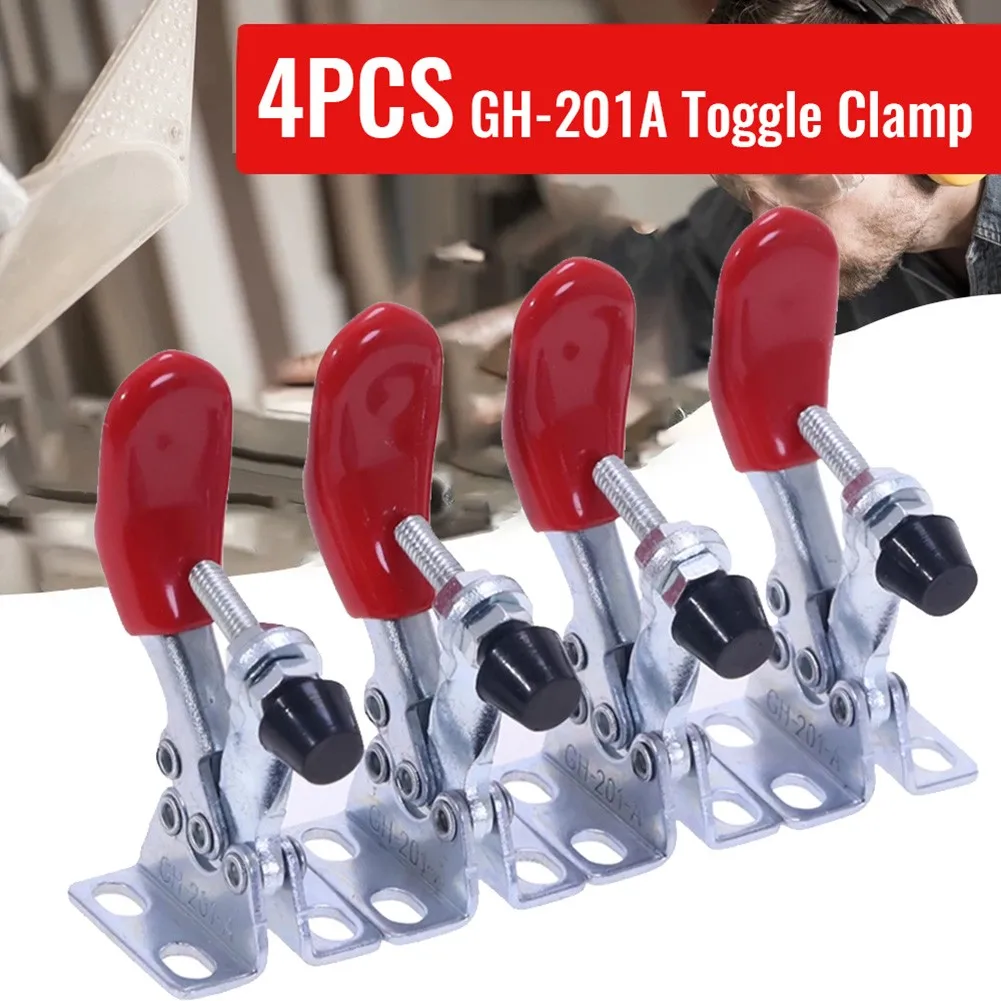 4PCS Toggle Clamps Toggle Clamp GH-201A 201-A Horizontal Hold Quick Hand Tool Release Horizontal Vertical Clamps Hand
4PCS Toggle Clamps Toggle Clamp GH-201A 201-A Horizontal Hold Quick Hand Tool Release Horizontal Vertical Clamps Hand
